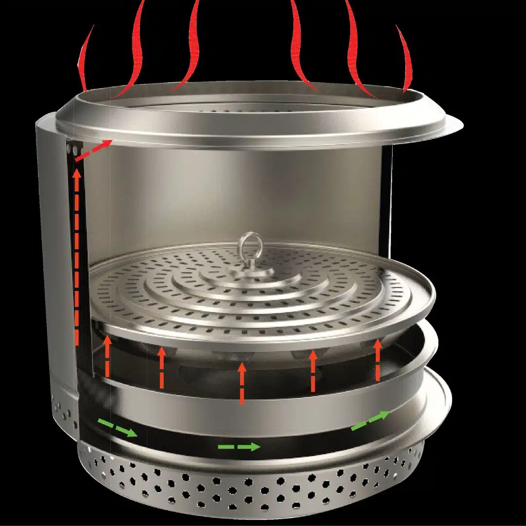 Helios Fire Eros Fire Pit with carry bag