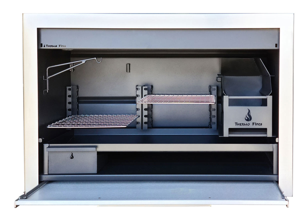 Thermo Fires Professional Braai 1200mm mild steel with stainless frame