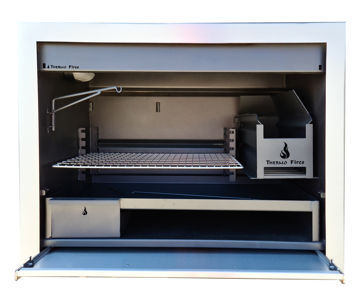 Thermo Fires Professional Braai 1000mm mild steel with stainless frame
