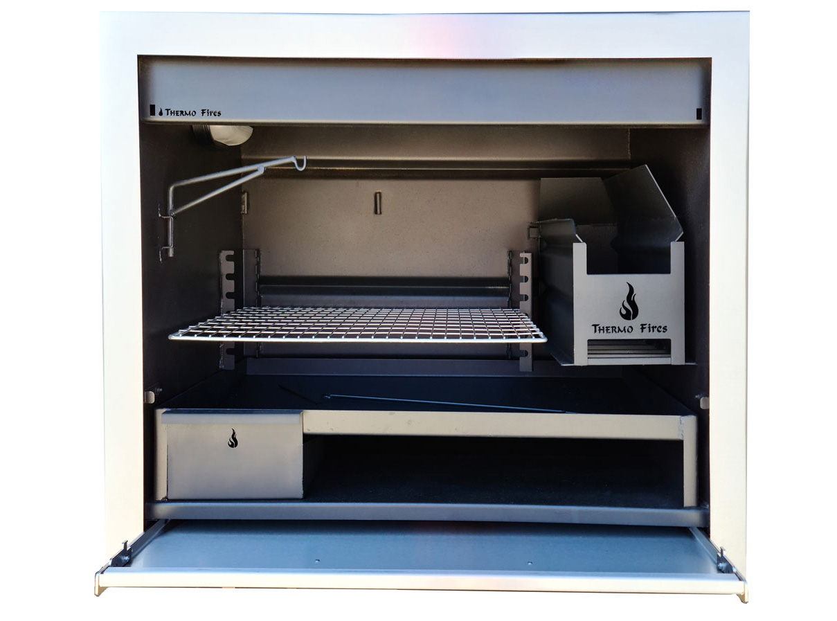 Thermo Fires Professional Braai 800mm mild steel with stainless frame